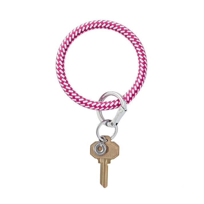Leather Big O® Key Ring, Pistachio main image 0