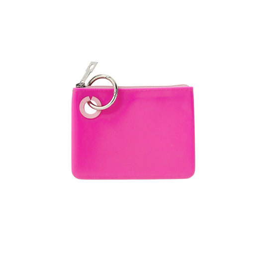 Adorable pink silicone Mini Pouch for essentials