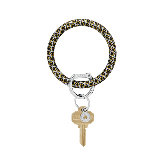 Black Multi Color Beads Circle Easy Grip Big Key Ring Bracelet Bangle Key  Chain