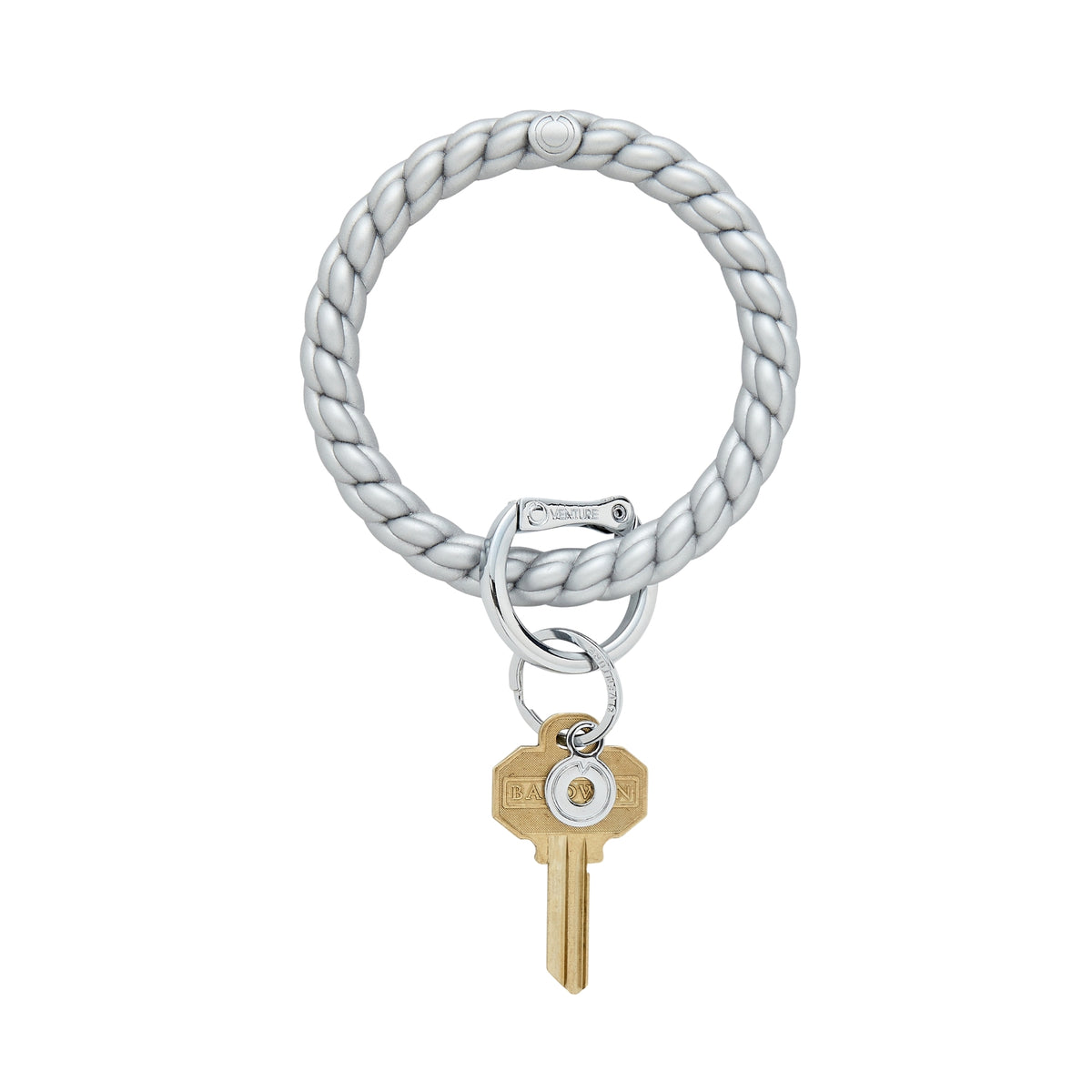Key O Ring Silicone Big O® Key Ring - Solid Quicksilver Braided – Oventure