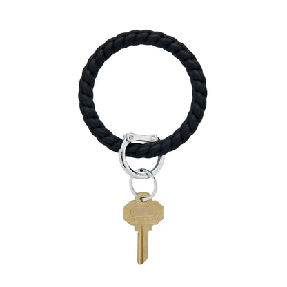 Silicone Big O® Key Ring - Back in Black Braided