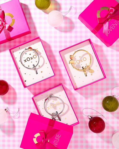 The Gift-Ready Big O® Phone Bracelet - Silver Heart