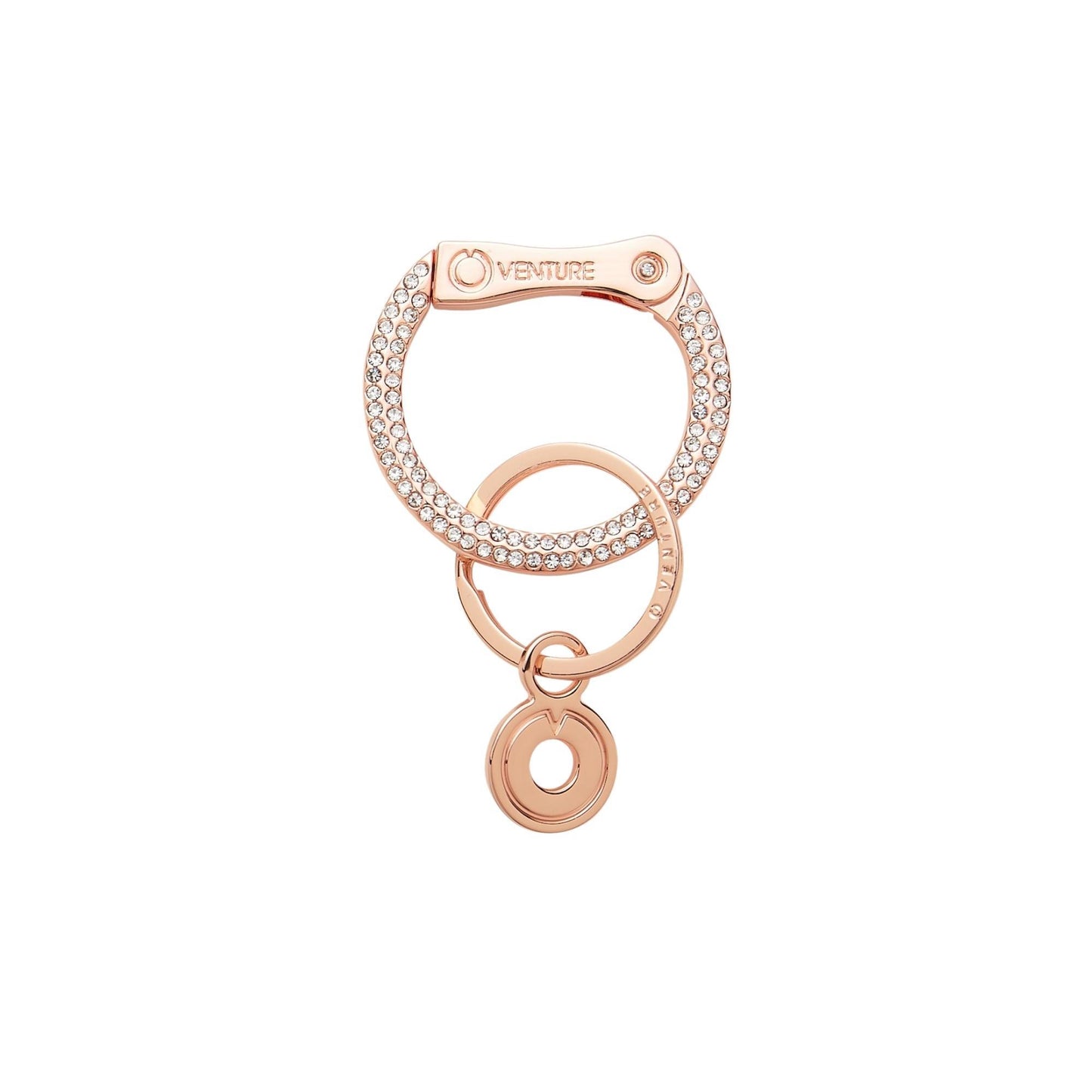 Rose Gold Jeweled Locking Clasp- Oventure