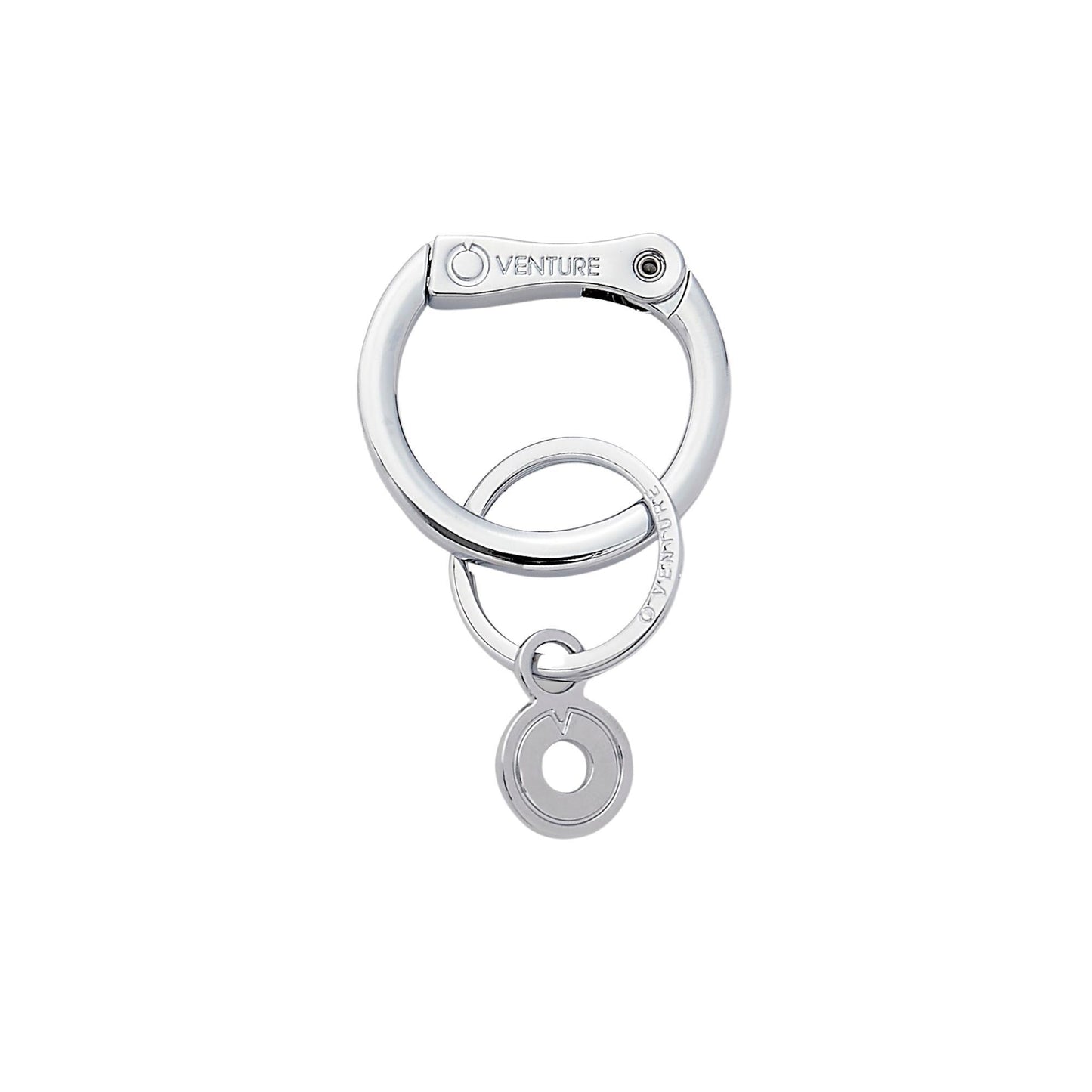 Quicksilver locking clasp with Oventure logo charm attached
