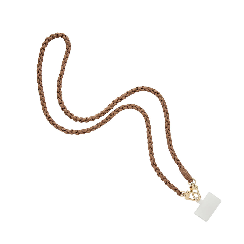 Carmel Braided Crossbody Phone Strap