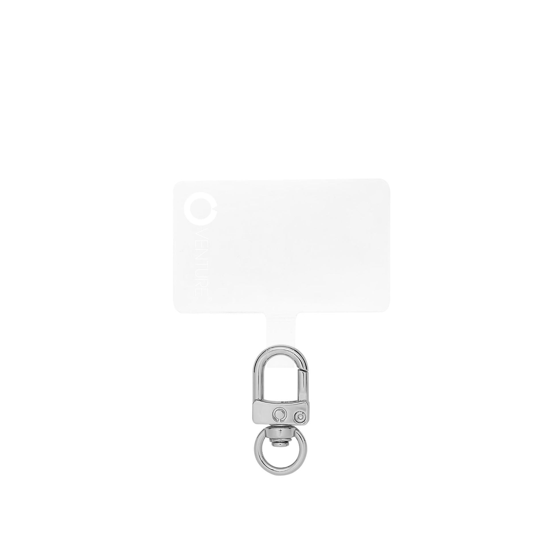 Quicksilver - The Hook Me Up™ Universal Phone Connector - Oventure. This is the clear tab that connects to the phone.