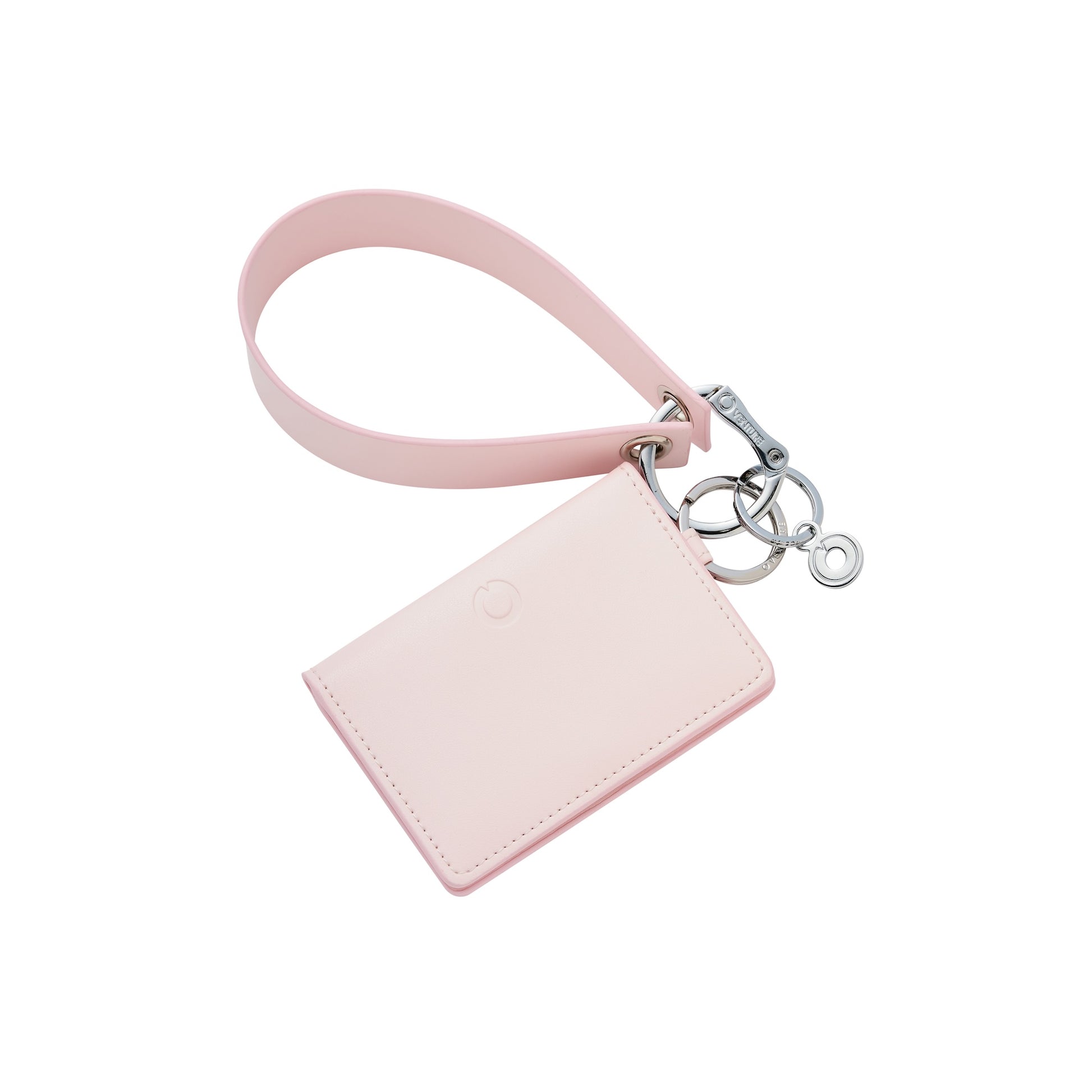 Pink Leather Wristlet Keychain – Stylish Easy to Carry – Oventure