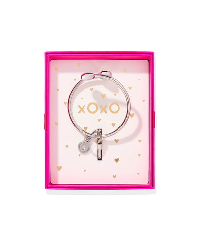 The Gift-Ready Big O® Phone Bracelet - Silver Heart