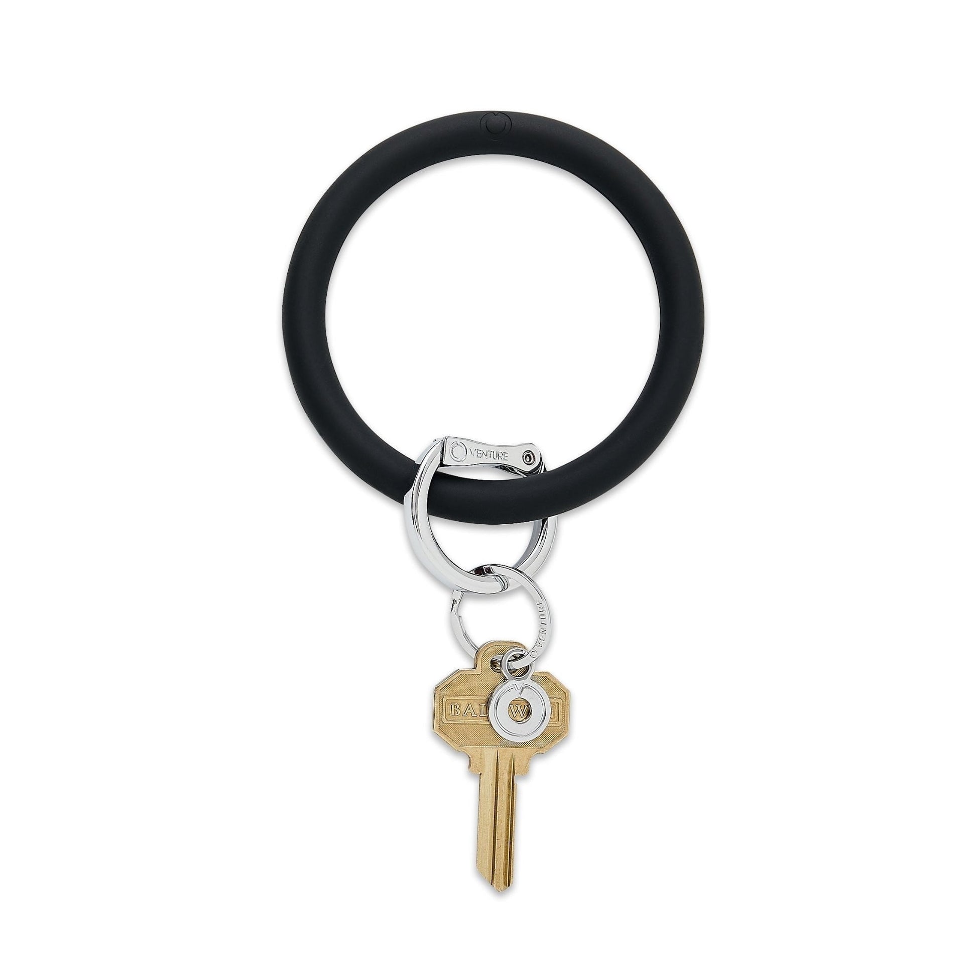 Oventure Silicone Big O Key Ring - Back in Black Braided