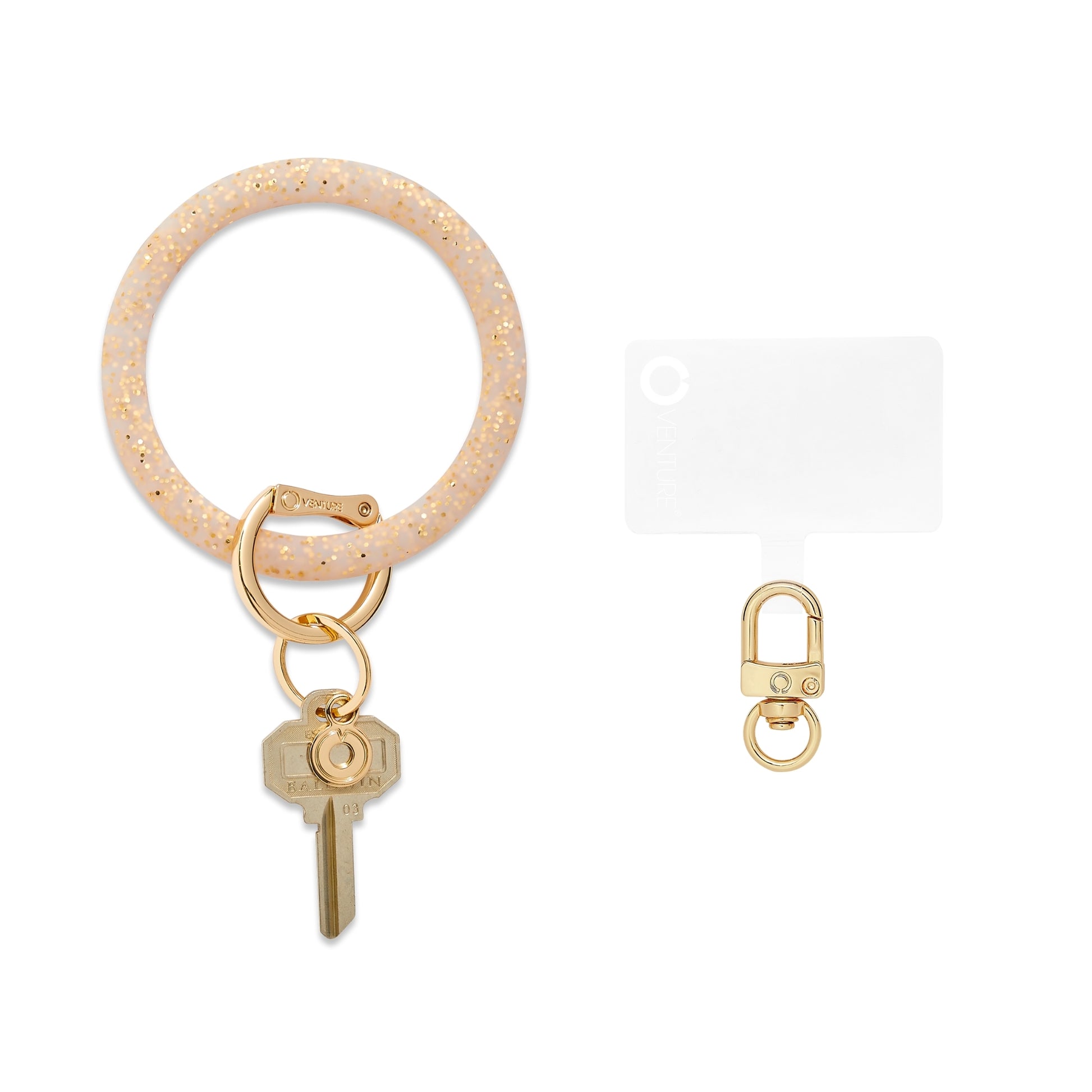 Gold Rush Big O Key Ring and Hook Me Up Phone Connector Oventure  Edit alt text