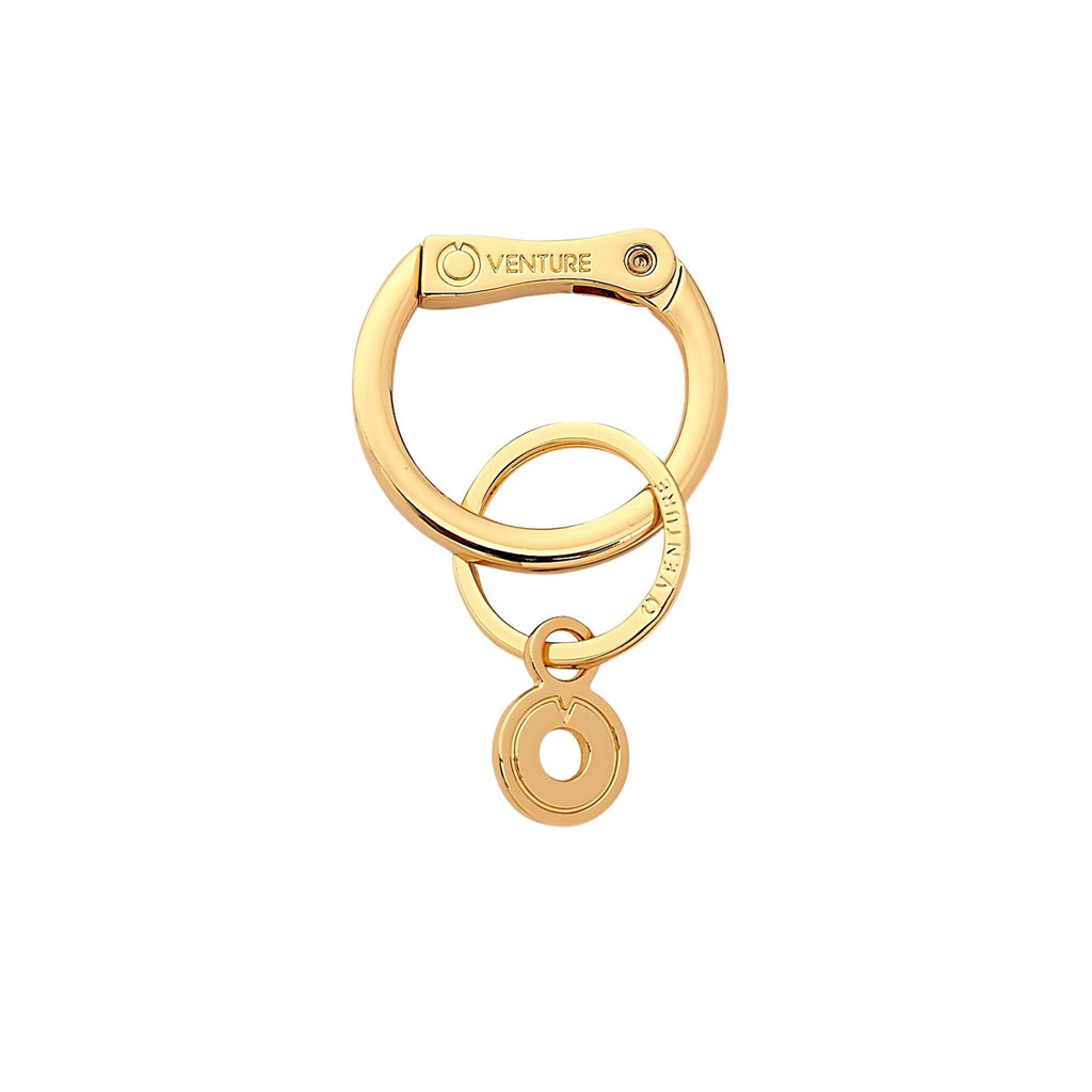 Oventure signature locking clasp in gold finish.