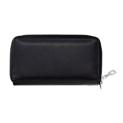 Back in Black - Ossential Leather Zip Around - Oventure shaped like a continental wallet